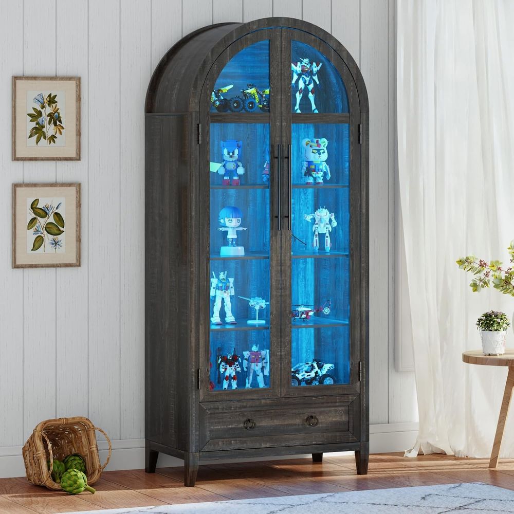 73 Arched Glass Display Cabine - Collectible Collection ulasan dan harga