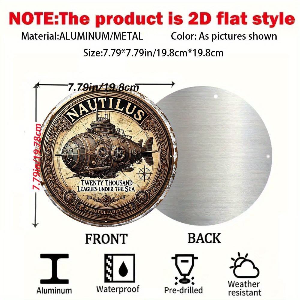 1pc Vintage Nautilus Submarine - Vintage Collectible Tins ulasan dan harga