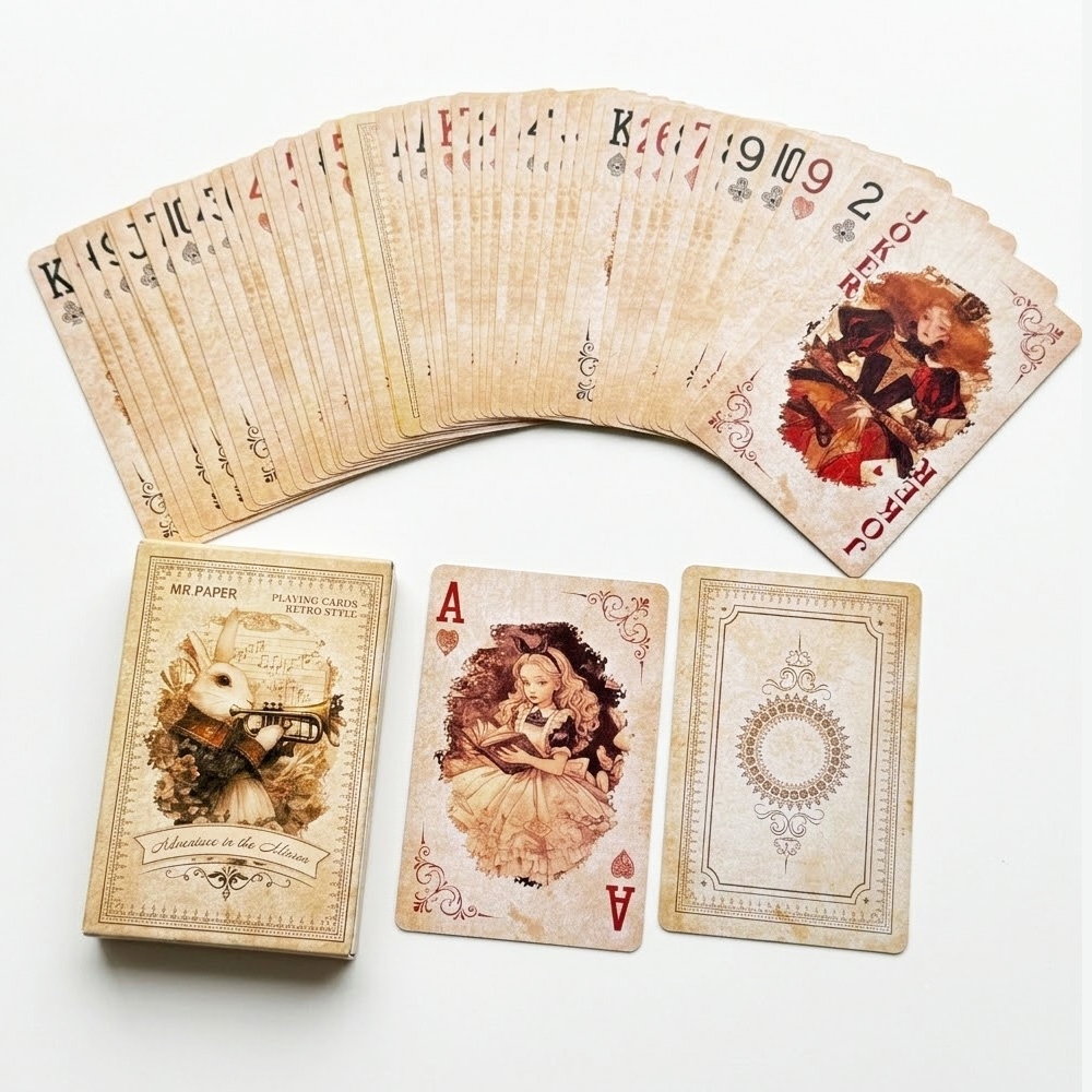 55Pcs Alice in Wonderland Play - Vintage Collectible Board Games ulasan dan harga