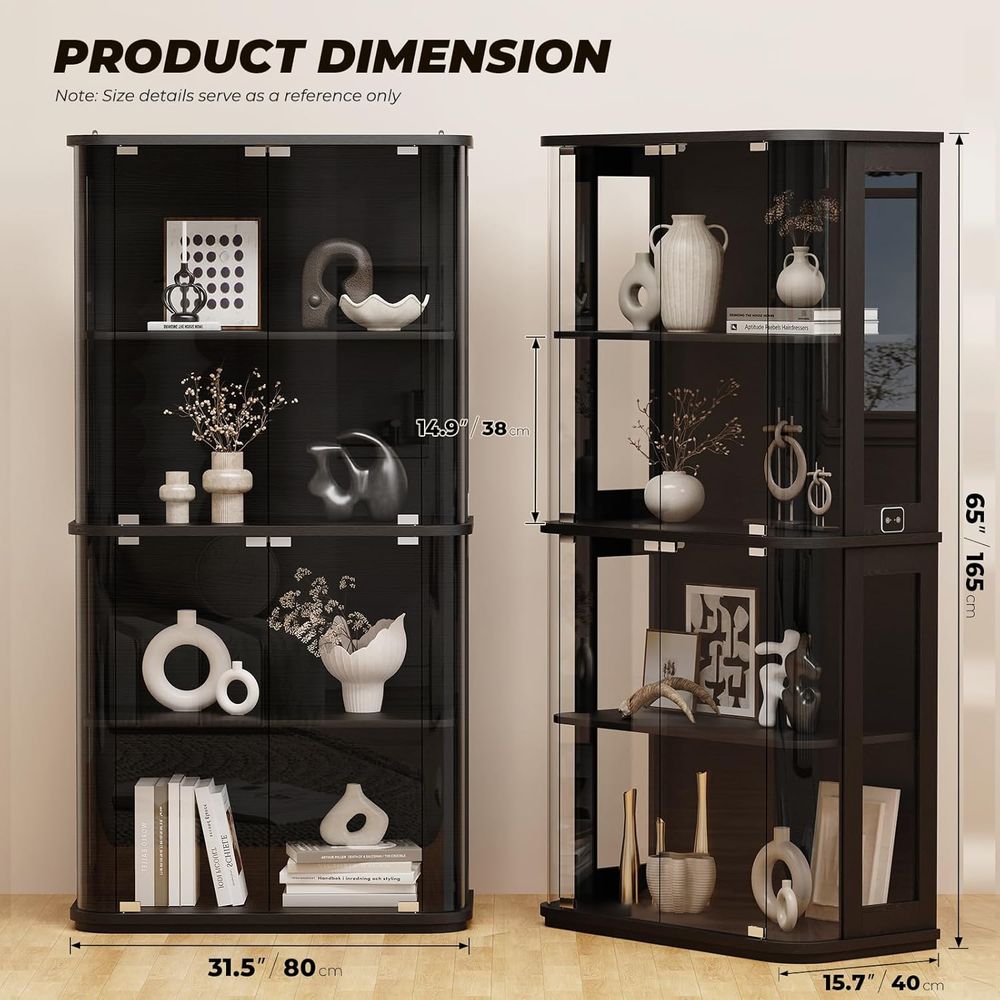 Rounded Display Cabinet with G - Collectible Collection ulasan dan harga