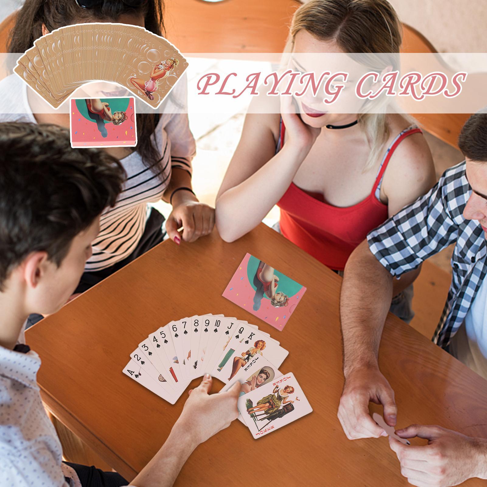 Vintage Deck Cards Retro Poker - Vintage Collectible Board Games ulasan dan harga