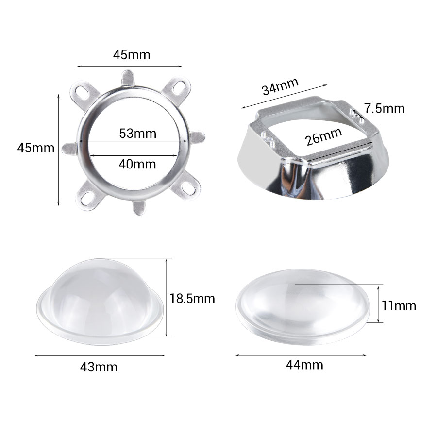1 Set 44mm LED Lens Optical Gl - Darkroom Enlarger Lens ulasan dan harga