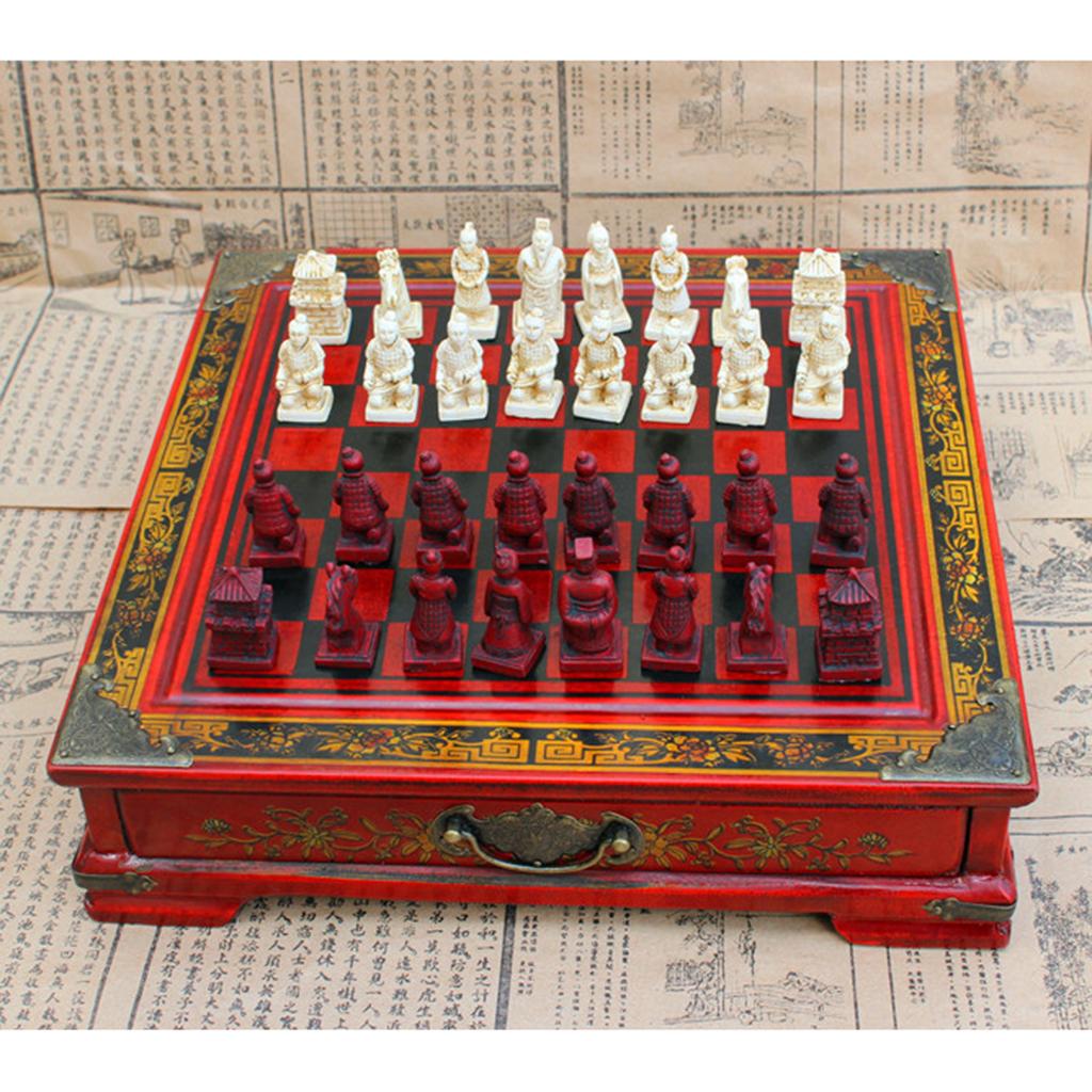 Chinese Chess Set Vintage Terr - Vintage Collectible Board Games ulasan dan harga
