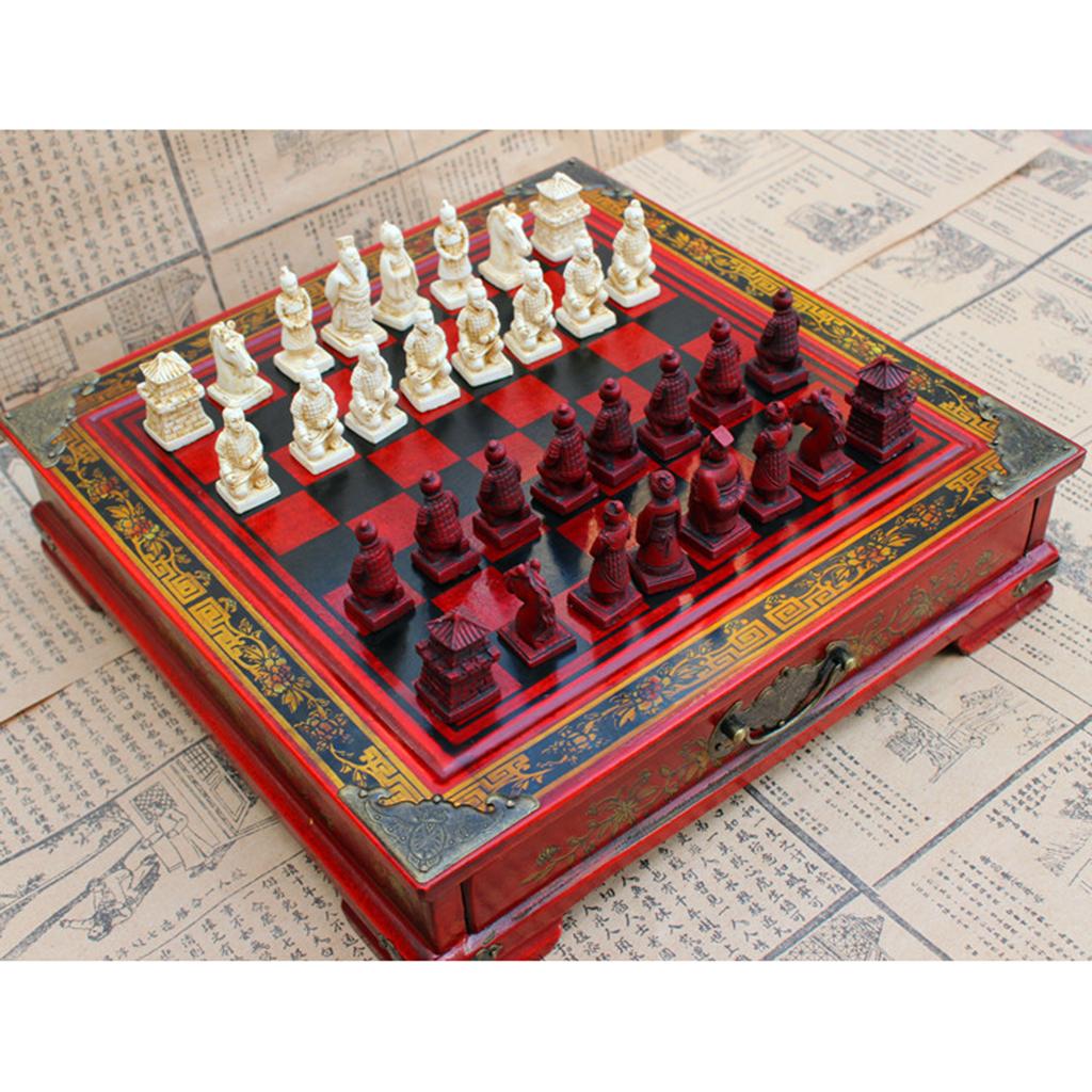 Chinese Chess Set Vintage Terr - Vintage Collectible Board Games ulasan dan harga