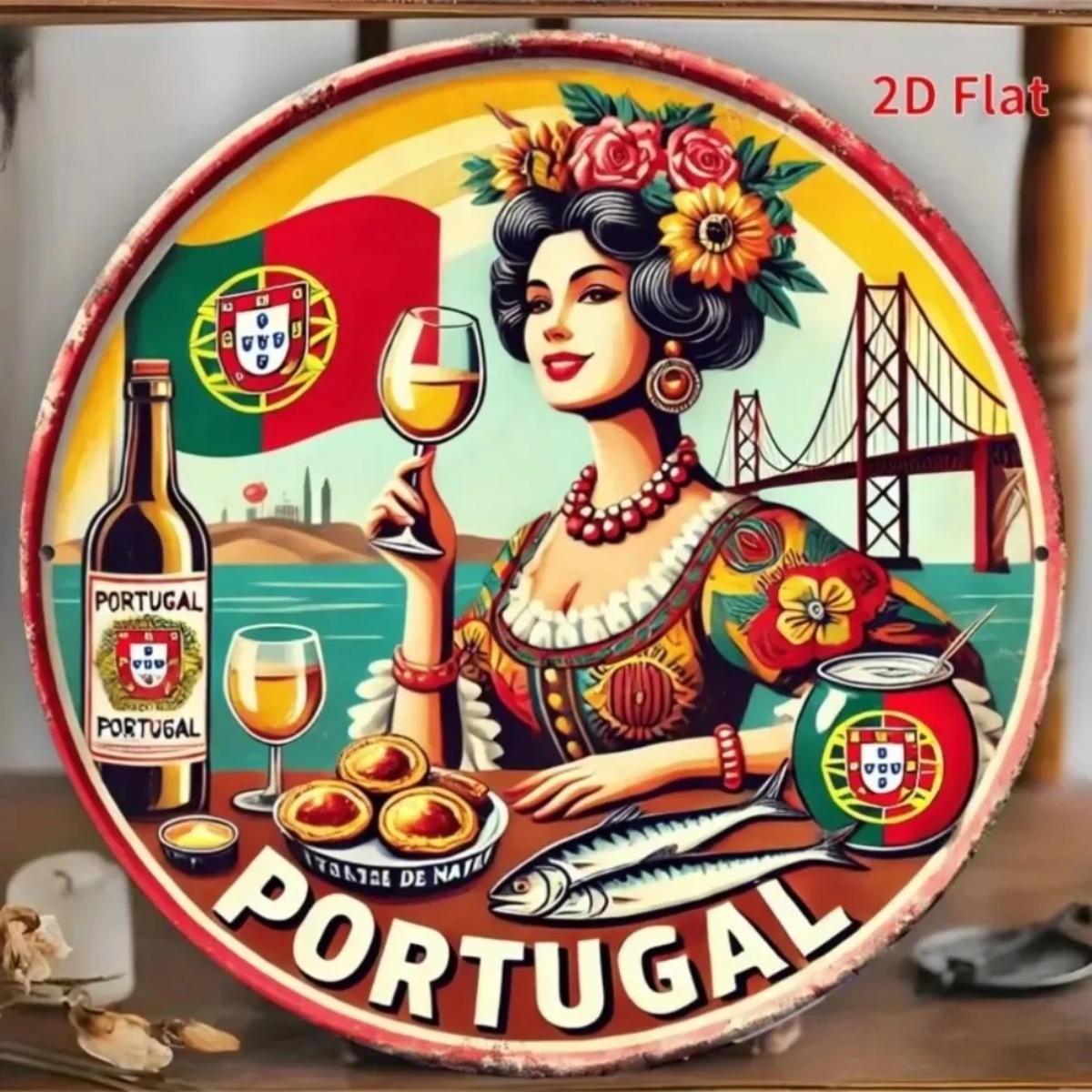 Vintage Retro Round Metal Tin  - Vintage Collectible Tins ulasan dan harga