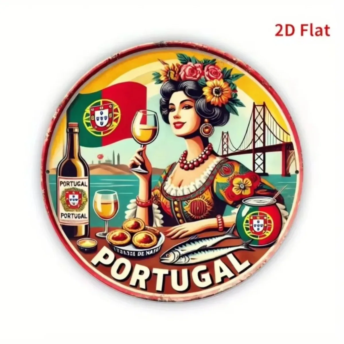 Vintage Retro Round Metal Tin  - Vintage Collectible Tins ulasan dan harga