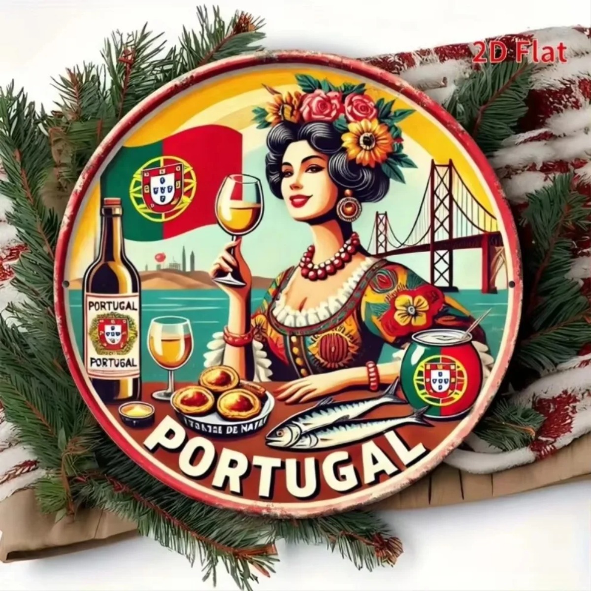 Vintage Retro Round Metal Tin  - Vintage Collectible Tins ulasan dan harga
