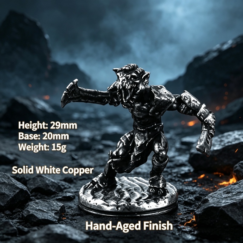 White Copper Goblin Warrior Mi - Vintage Collectible Board Games ulasan dan harga