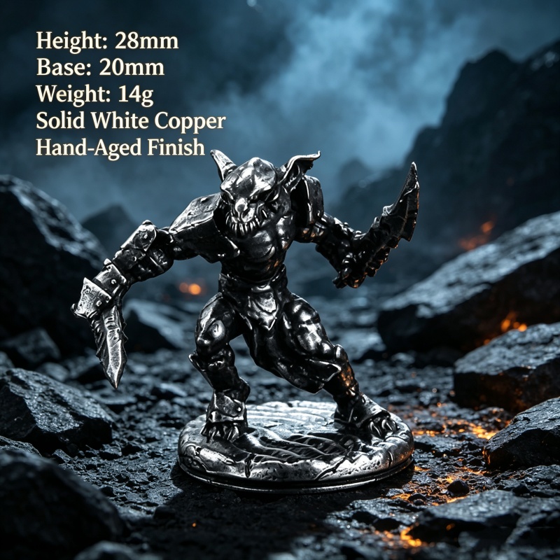 White Copper Goblin Warrior Mi - Vintage Collectible Board Games ulasan dan harga