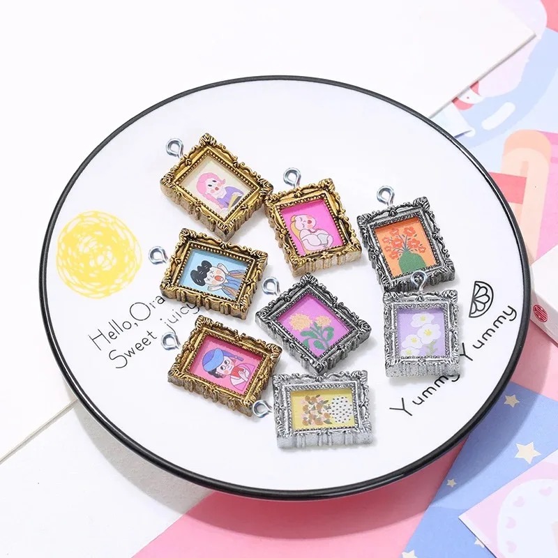 10Pcs Flatback Cabochon Vintag - Vintage Items ulasan dan harga