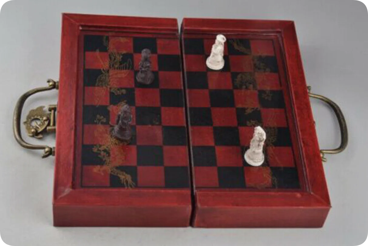 Foldable Vintage Chess Set Boa - Vintage Collectible Board Games ulasan dan harga