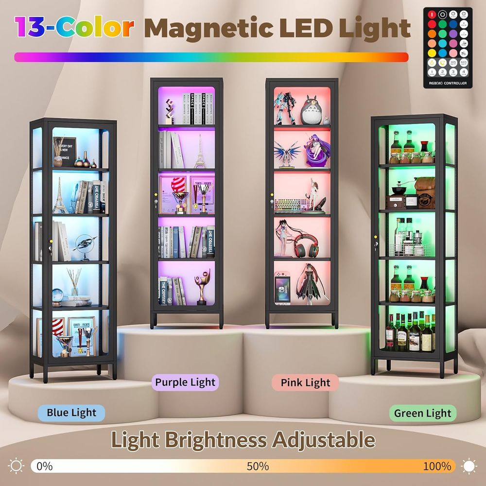 69 Glass Display Cabinet with  - Collectible Collection ulasan dan harga