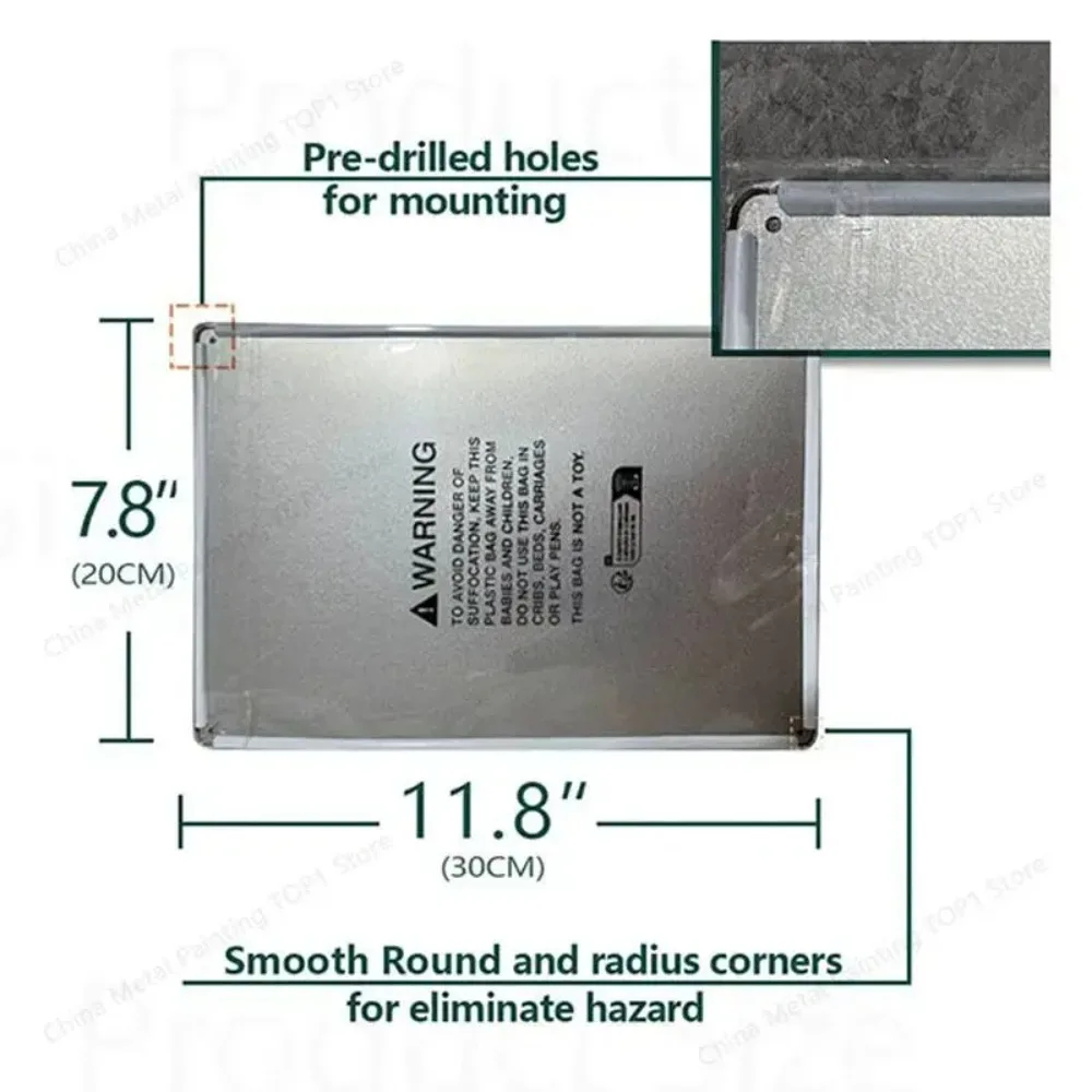 Metal Sign, Decorative Plaque  - Vintage Collectible Tins ulasan dan harga